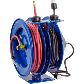 Dual Purpose Electric/Air Spring Rewind Reel 50' 3/8