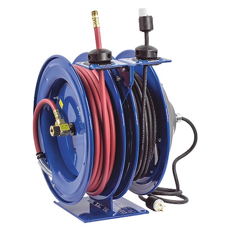 3/8IN X 50FT Dual Purpose Spring Rewind Hose Ree MPN:C-L350-5016-A