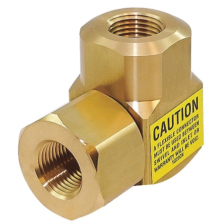 Swivel, 90 Deg., Brass, 3/8 in FNPT Inlet MPN:1935-1