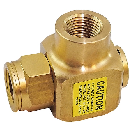 Swivel, 90 Deg., Brass, 3/8 in FNPT Inlet MPN:433