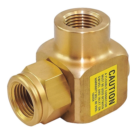 Swivel, 90 Deg., Brass, 1/2 in FNPT Inlet MPN:434