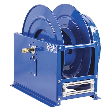 Spring Return Hose Reel, 1/2 in Hose Diameter, 50 ft Length, 300 psi Max. Pressure, Brass MPN:DLPL-450