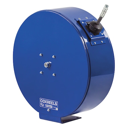 Spring Return Hose Reel, 1/2 in Hose Diameter, 50 ft Length, 2, 500 psi Max. Pressure, Brass MPN:ENM-N-450