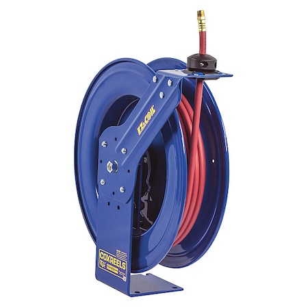 Spring Return Hose Reel, 3/8 in Hose Diameter, 50 ft Length, 4, 000 psi Max. Pressure MPN:EZ-HP-350