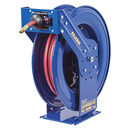 Spring Return Hose Reel, 1/4 in Hose Diameter, 50 ft Length, 5, 000 psi Max. Pressure MPN:EZ-THP-150