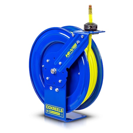 P-LP-450-HV Performance Spring Rewind Hi-Vis Safety Hose Reel MPN:P-LP-450-HV