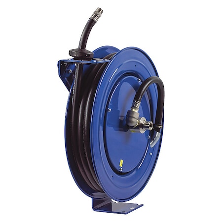 Spring Return Hose Reel, 3/4 in Hose Diameter, 50 ft Length, 300 psi Max. Pressure, Stainless Steel MPN:SH-N-550-DF-BBX
