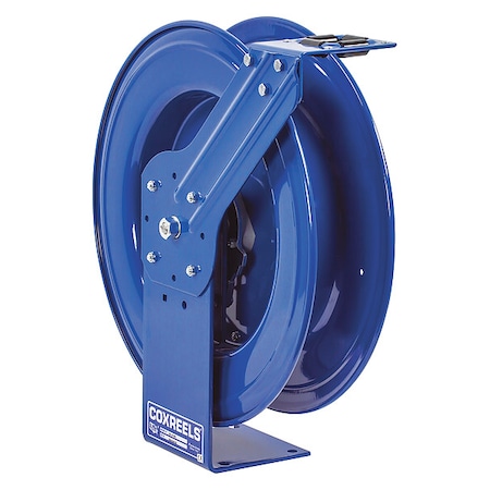Spring Return Hose Reel, 1/2 in Hose Diameter, 50 ft Length, 300 psi Max. Pressure, Brass, Blue MPN:SHL-N-450