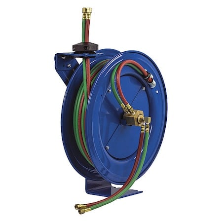 Dual Fuel Gas Hose Reel(O2 & Acetyl) 1/4X 100' MPN:SHWT-N-1100