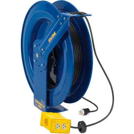 Coxreels EZ-PC13-5012-B Safety Series Spring Rewind Power Cord Reel Quad Industrial 50' Cord12 AWG EZ-PC13-5012-B