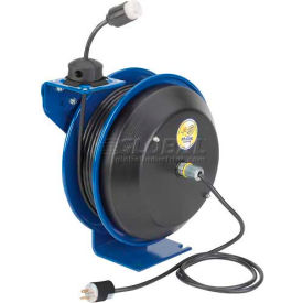 Coxreels EZ-PC13-5016-A Safety Spring Rewind Power Cord Reel Single Industrial recept 50' Cord 16AWG EZ-PC13-5016-A
