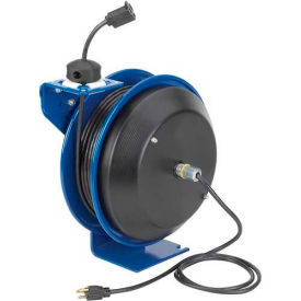 Coxreels PC19-7512-A Power Cord Spring Rewind Reel Single Industrial Receptacle 75' Cord 12 AWG PC19-7512-A