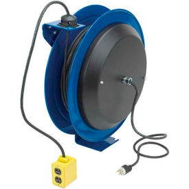 Coxreels PC24-0012-B Power Cord Spring Rewind Reel Quad Industrial Receptacle 100' Cord 12 AWG PC24-0012-B