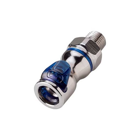 Quick Connection Coupling, Brass, 1/4 in MPN:LQ4D10004BLU