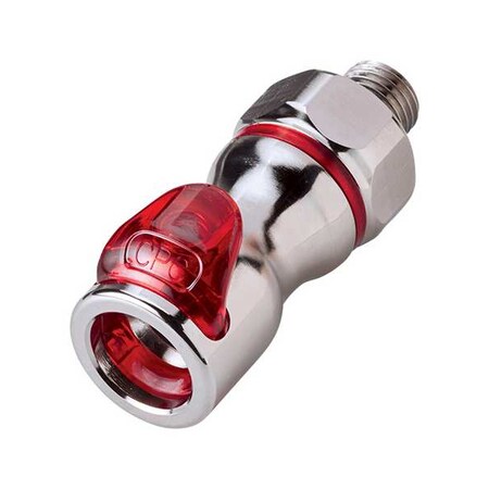 Quick Connection Coupling, Brass, 1/4 in MPN:LQ4D30004RED