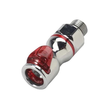 Quick Connection Coupling, Brass, 1/4 in MPN:LQ4D31004RED