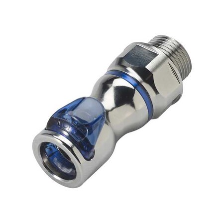 Quick Connection Coupling, Brass, 3/8 in MPN:LQ4D31006BLU
