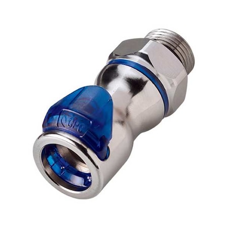 Quick Connection Coupling, Brass, 1/2 in MPN:LQ6D30008BLU