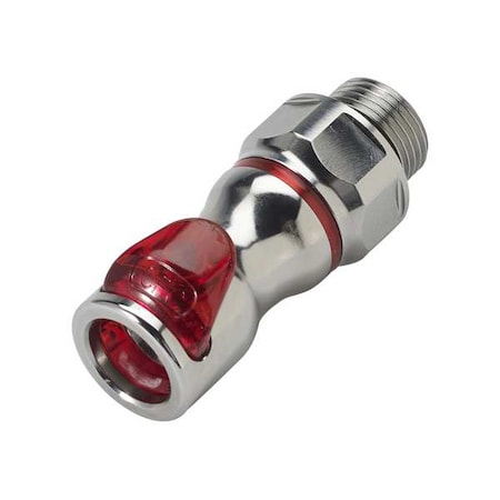 Quick Connection Coupling, Brass, 3/8 in MPN:LQ6D31006RED