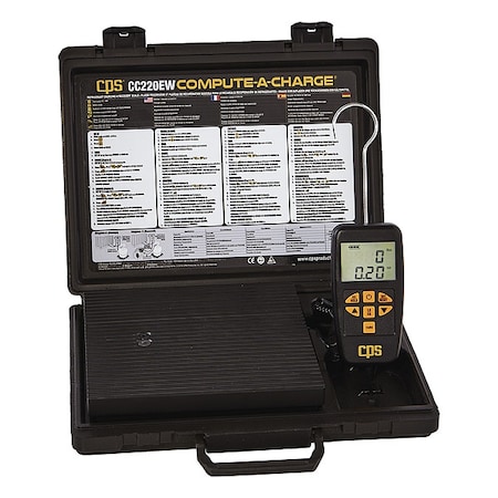 Charging Scale, 220 lb Max, LCD MPN:CC220EW