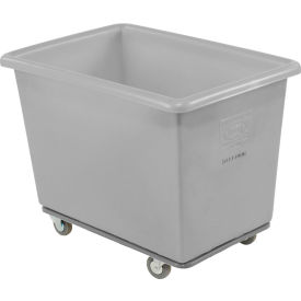 Dandux Heavy Duty Plastic Box Truck 6 Bushel Gray 51116006A-3S