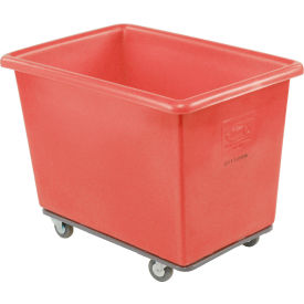 Dandux Heavy Duty Plastic Box Truck 6 Bushel Red 51116006R-3S