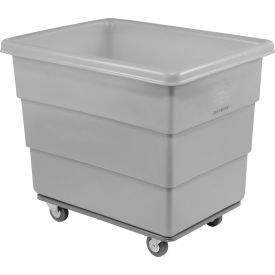 Dandux Heavy Duty Plastic Box Truck 8 Bushel Gray 51116008A-3S