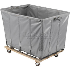 Dandux Vinyl Basket Bulk Truck 400720G10A-3S 10 Bushel - Gray 400720G10A-3S