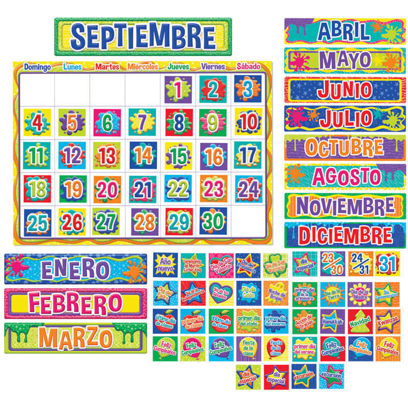 Eureka Color My World Spanish Calendar Bulletin Board Set MPN:EU-847048