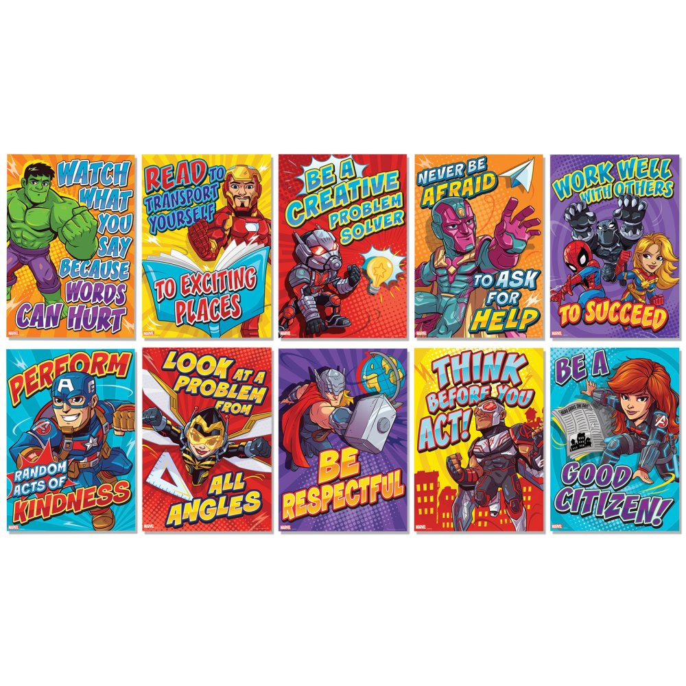 Eureka Marvel Motivational Poster Bulletin Board Set MPN:EU-847094