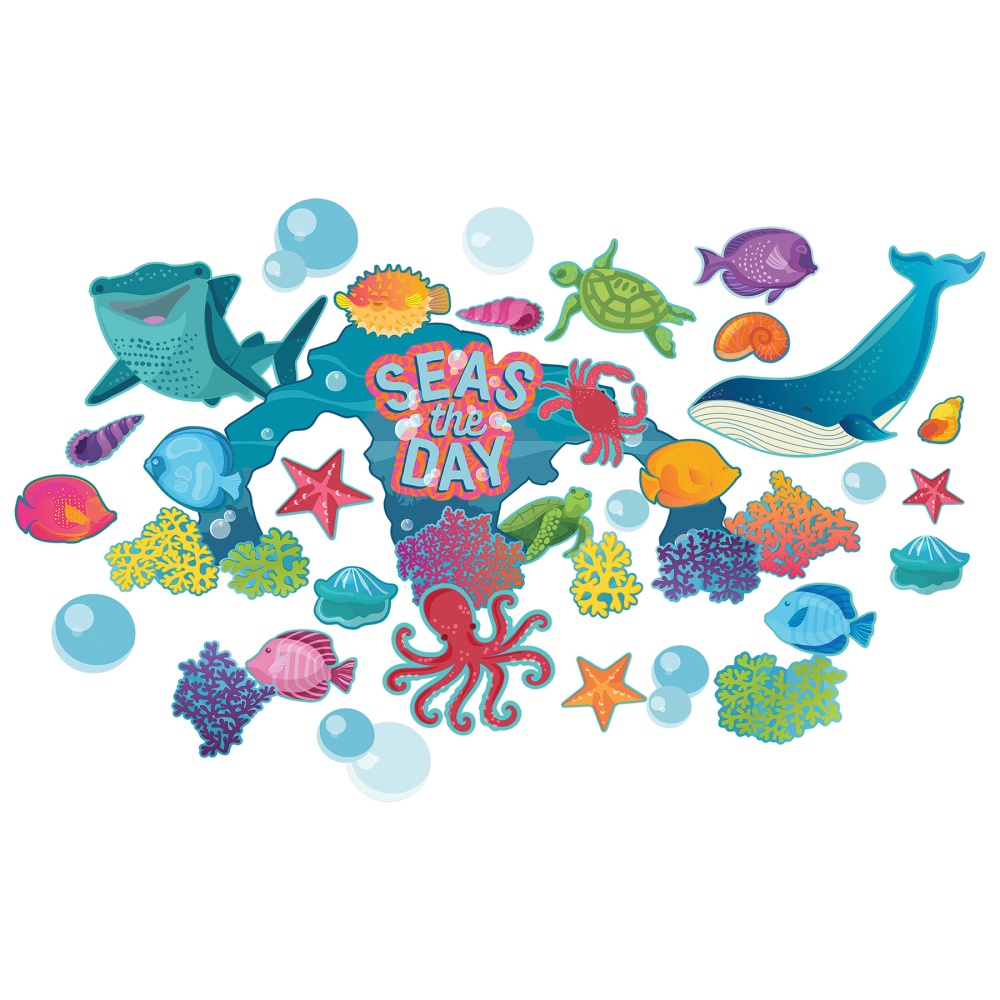 Eureka Seas The Day Bulletin Board Set, Multicolor MPN:EU-847844