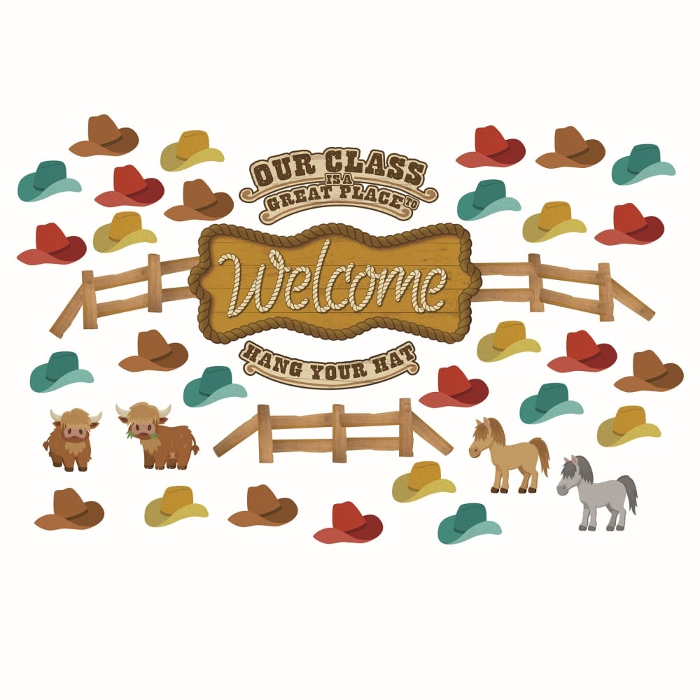 Eureka Wild Wild Classroom Welcome Bulletin Board Set, 69 Pieces MPN:EU-847850