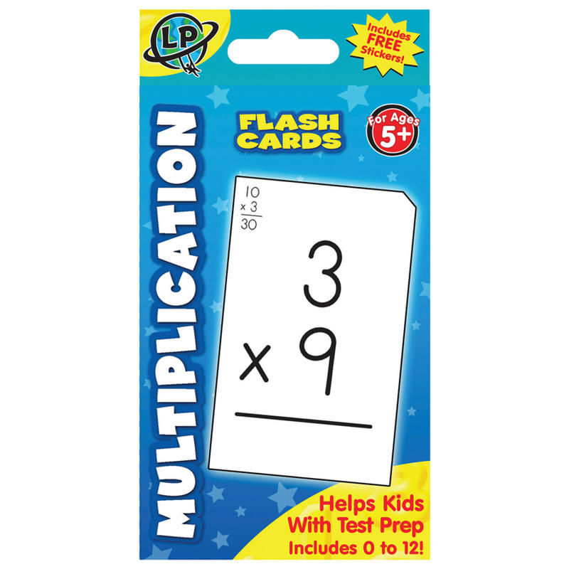 Learning Playground Flash Cards, Multiplication, Pack Of 55 (Min Order Qty 49) MPN:480331-AQOQ