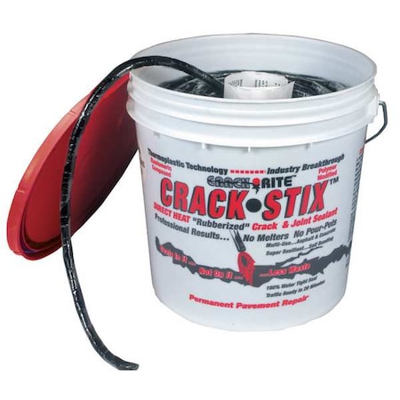 Crack Filler, 8 lb, Pail, Crack Rite, Asphalt, Black MPN:2050
