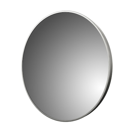 Round Mirror, Framed, 28x28in, Aluminum MPN:AM2828-BN