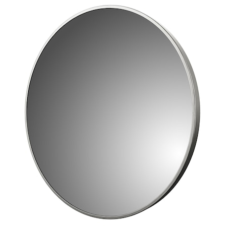 Round Mirror, Framed, 32x32in, Aluminum MPN:AM3232-BN