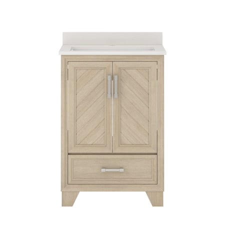 Vanity, w/Engineered Sto, 24in, Natural Oak MPN:AWNVT2419D