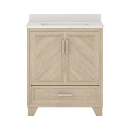 Vanity, w/Engineered Sto, 30in, Natural Oak MPN:AWNVT3019D
