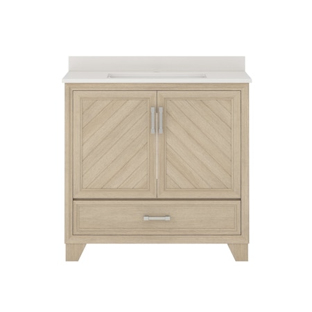Vanity, w/Engineered Sto, 36in, Natural Oak MPN:AWNVT3619D