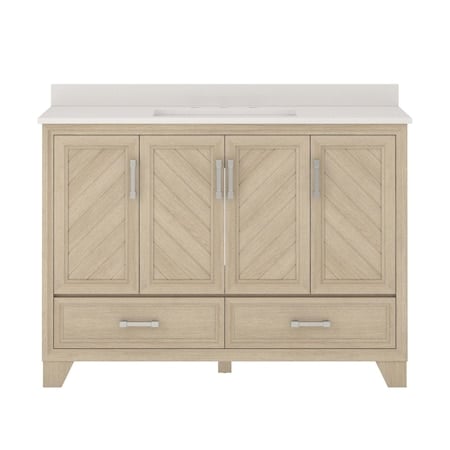 Vanity, w/Engineered Sto, 48in, Natural Oak MPN:AWNVT4819D