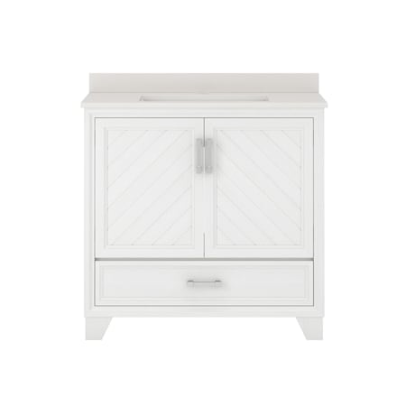 Vanity, w/Engineered Sto, 36 in, White Oak MPN:AWWVT3619D