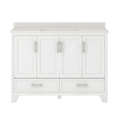 Vanity, w/Engineered Sto, 48 in, White Oak MPN:AWWVT4819D