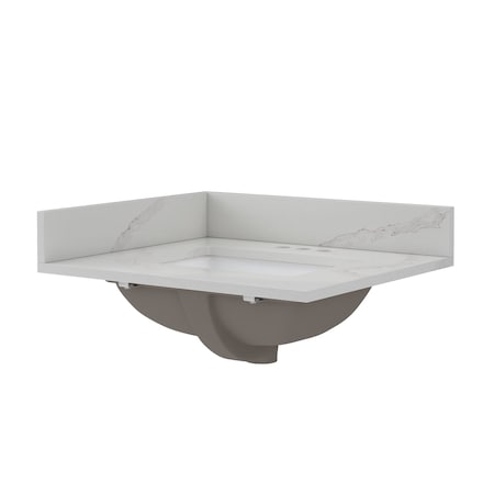Quartz Vanity Top, 25x22 in MPN:QZ25224CBR