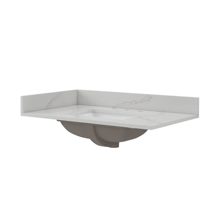 Quartz Vanity Top, 37x22 in MPN:QZ37228CBR