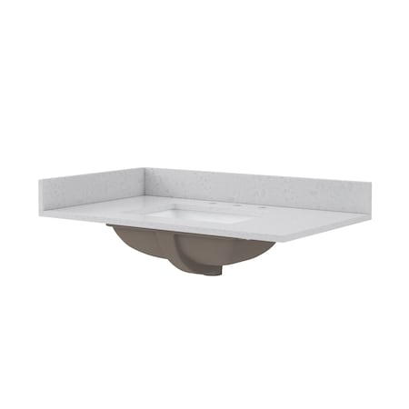 Quartz Vanity Top, 37x22 in MPN:QZ37228CVR