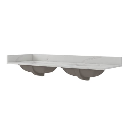 Quartz Vanity Top, 61x22 in MPN:QZ61228CBR