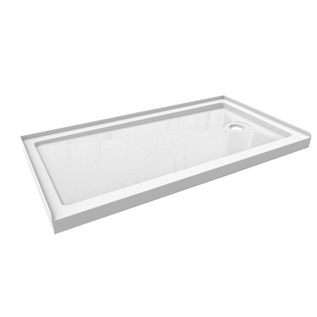 Shower Base, Rectangular, 60x36in, Acrylic MPN:6036R-W
