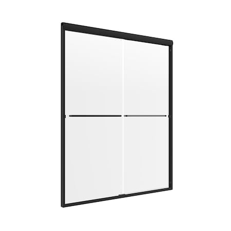 Sliding Shower Door, 42x65in, Frameless MPN:CVSS4265-CL-MB