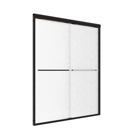 Sliding Shower Door, 60x72in, Frameless MPN:CVSS6072-RN-MB
