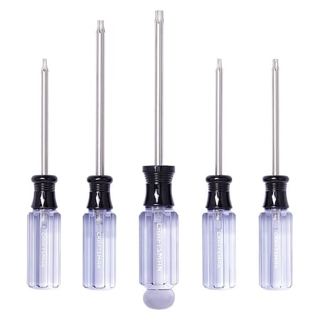 Screwdriver Set, Torx Tip, 5 pcs. MPN:CMHT65051